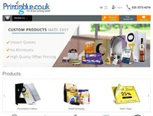 Tablet Screenshot of printingblue.co.uk